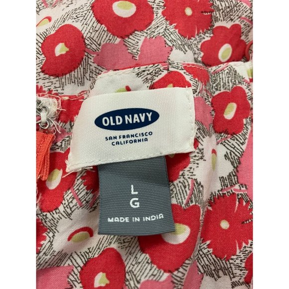 Old Navy Red Pink Strappy Dress Size Large - Picture 4 of 6